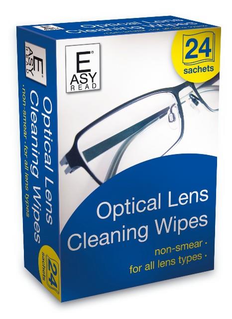 (image for) Easy Read Optical Lens Cleaning Wipes 24 Pack